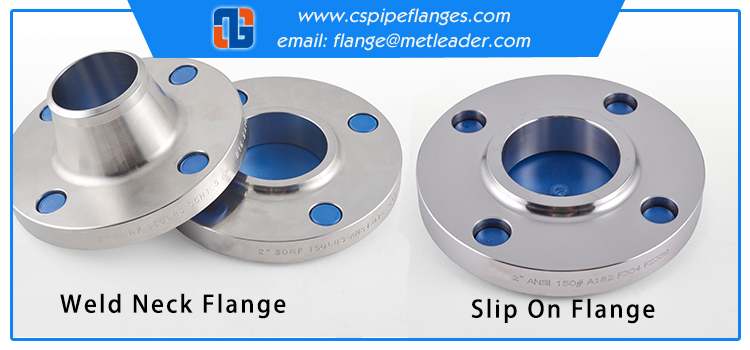 weld neck flange and slip on flange