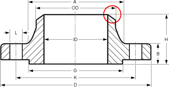 PN16 Carbon Steel WN Flange 01